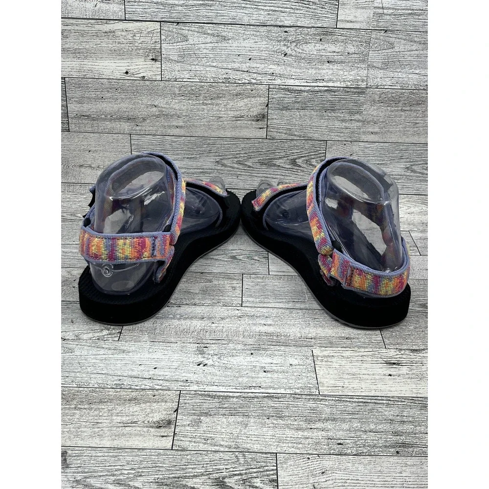 Teva Sandals Womens Size 6 Black Multicolor Strap Hiking Trail‎ 1003987